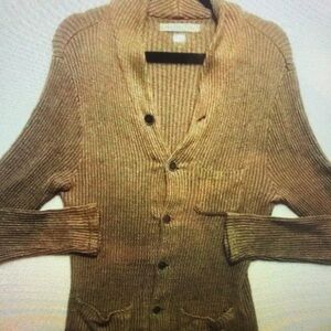 Men's Brown Cardigan Sweater